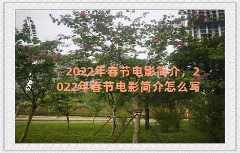 2022年春节电影简介，2022年春节电影简介怎么写