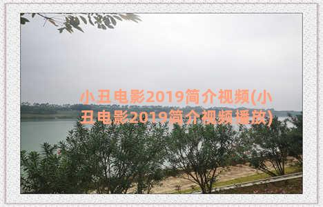 小丑电影2019简介视频(小丑电影2019简介视频播放)